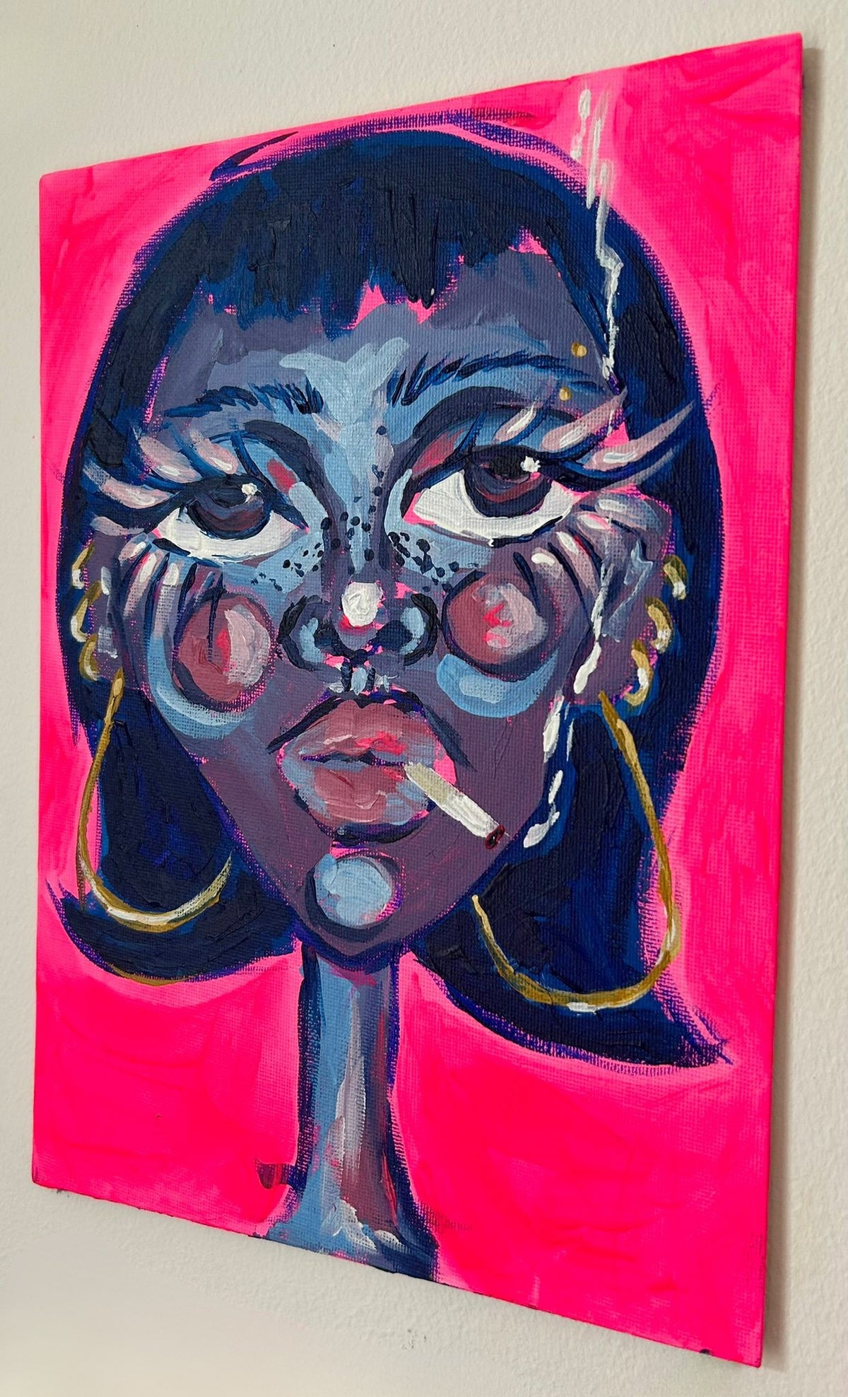 Girl Smoking a Cigarette — image 2 of 2