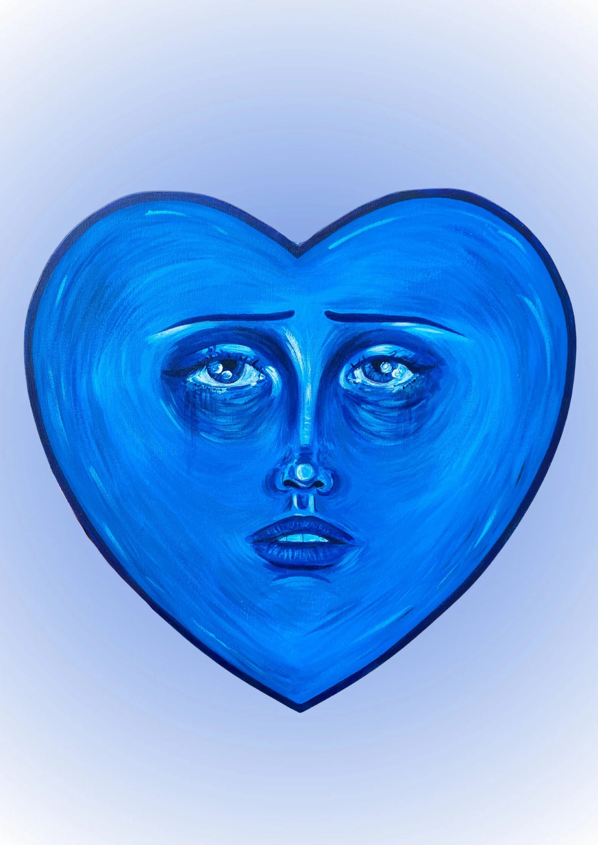 A4 Print of 'Feeling Blue' — image 1 of 1