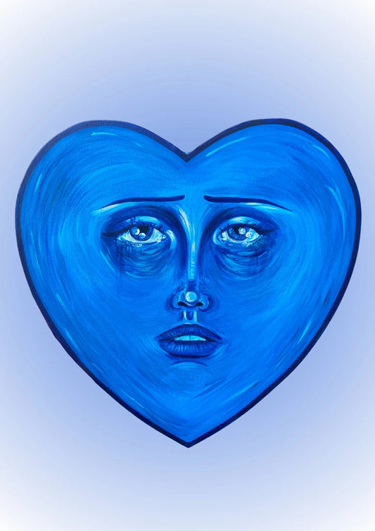 A4 Print of 'Feeling Blue'