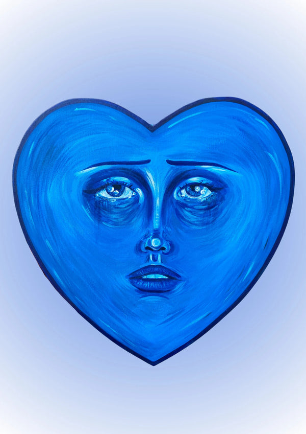 A4 Print of 'Feeling Blue'